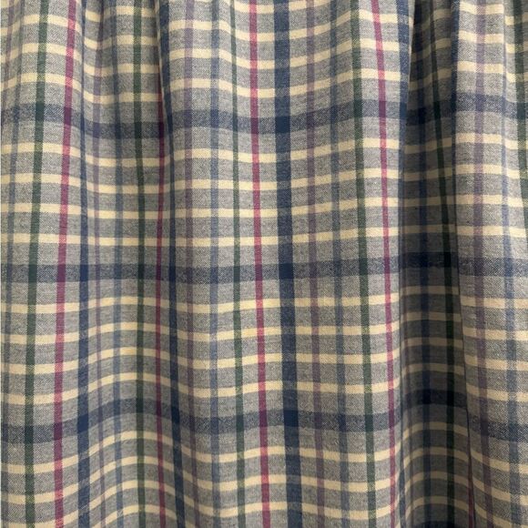 Vintage Pendleton Size XL White Blue Plaid Wool Academia Skirt - Picture 4 of 11